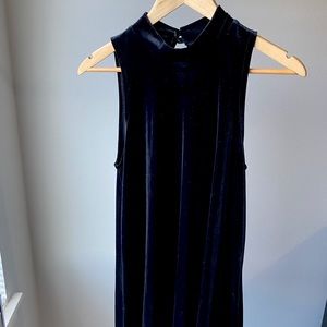 Black Velour Holiday Dress